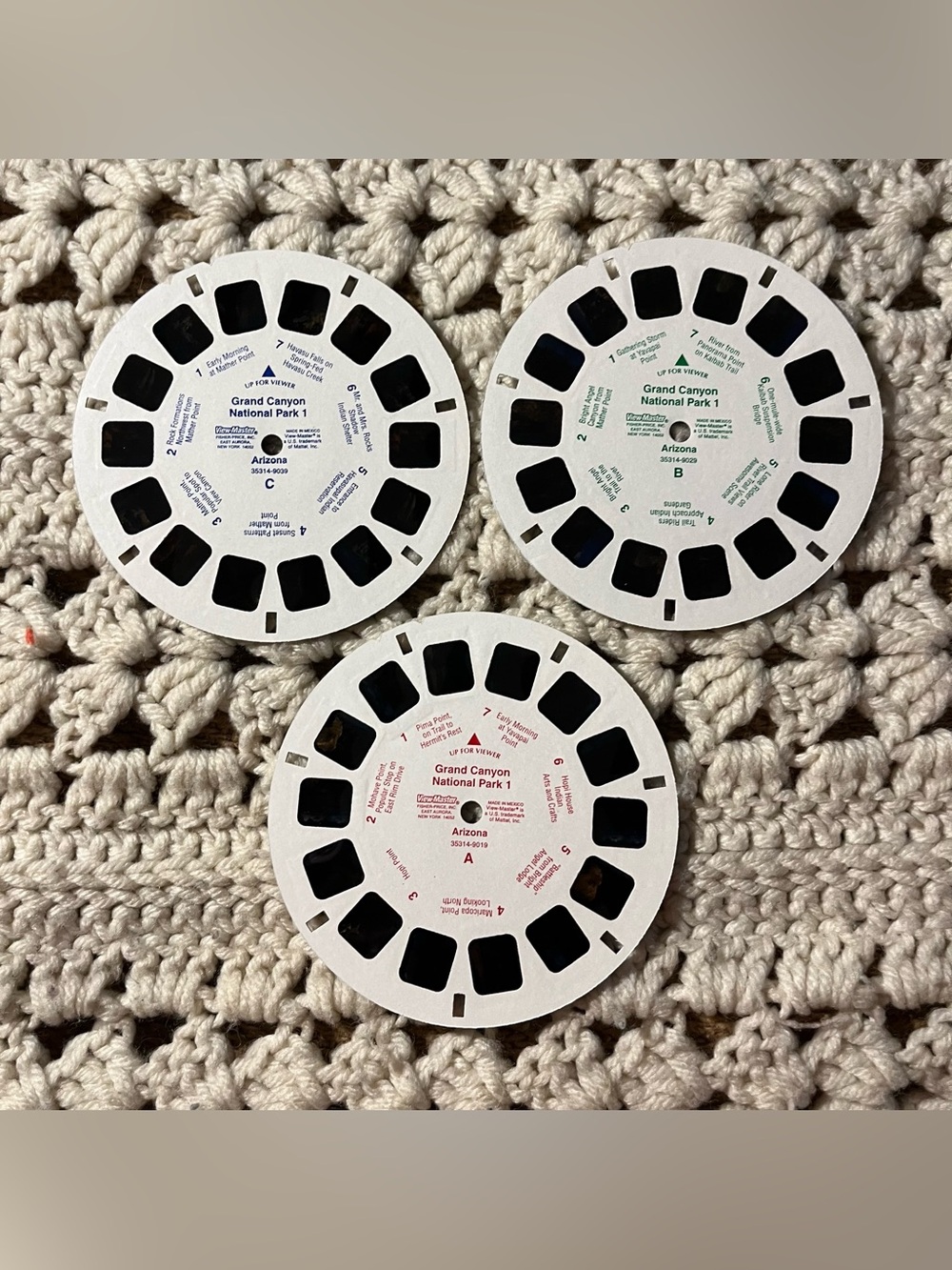 GRAND CANYON National Park Set 1 ARIZONA 3d View-Master 3 Reels